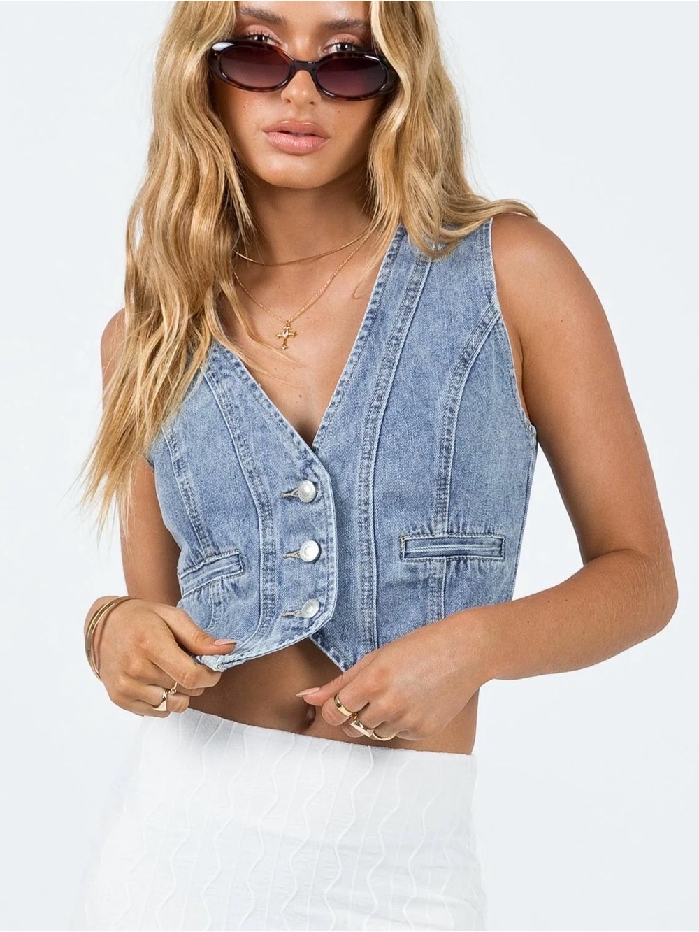 Burrows Denim Vest - NWT